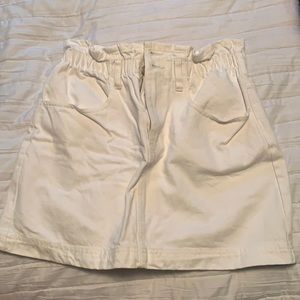 White jean skirt